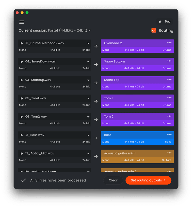 Smart renaming and instrument recognition