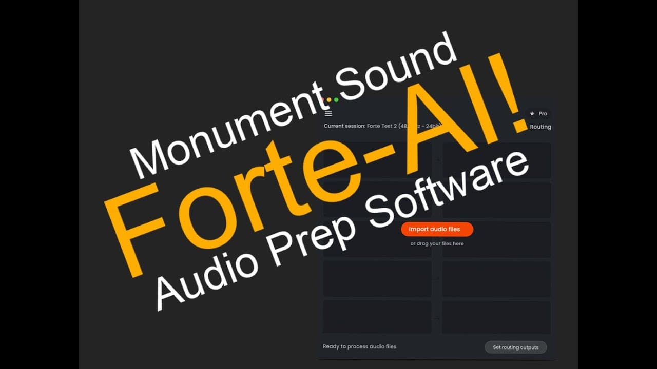 Mix Prep in Minutes! Forte-AI Demo for Pro Tools Users