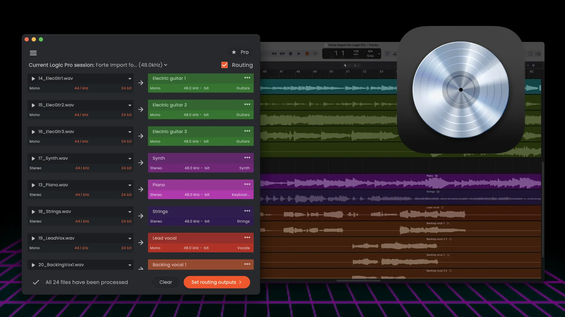 Forte Import - AI Mix prep automation agent now available for Logic Pro
